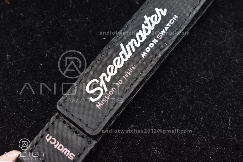 Reliable Swatch x Omega Bioceramic Moonwatch Mission to Jupiter on Nylon Strap Quartz 92