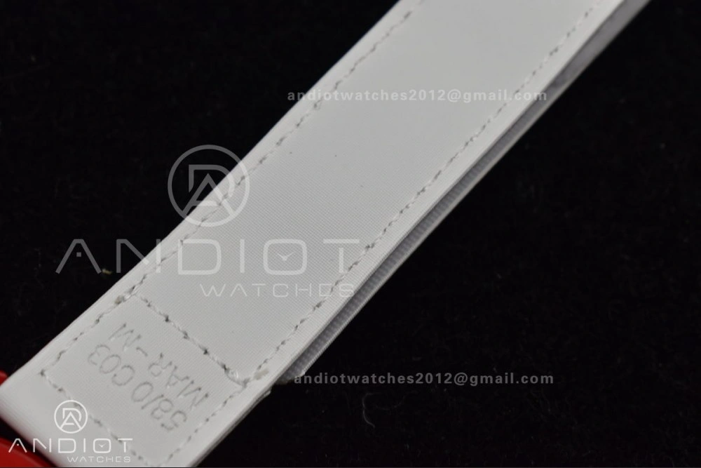 Timeless Swatch x Omega Bioceramic Moonwatch Mission to Mars on Nylon Strap Quartz 1177