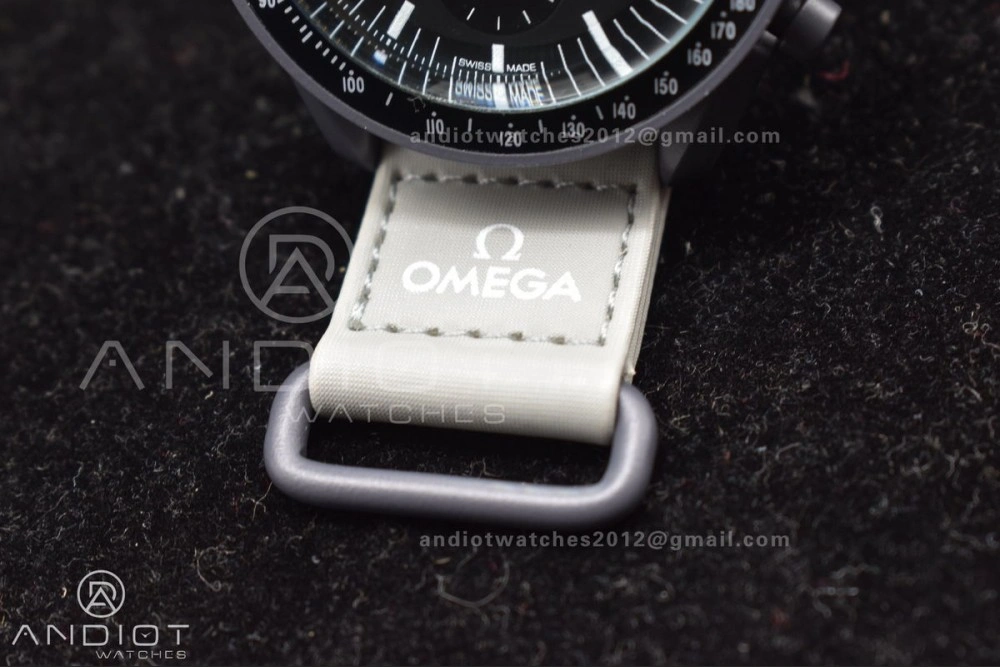 Swatch x Omega Bioceramic Moonwatch Mission to Mercury on Nylon Strap Quartz Durable 1180