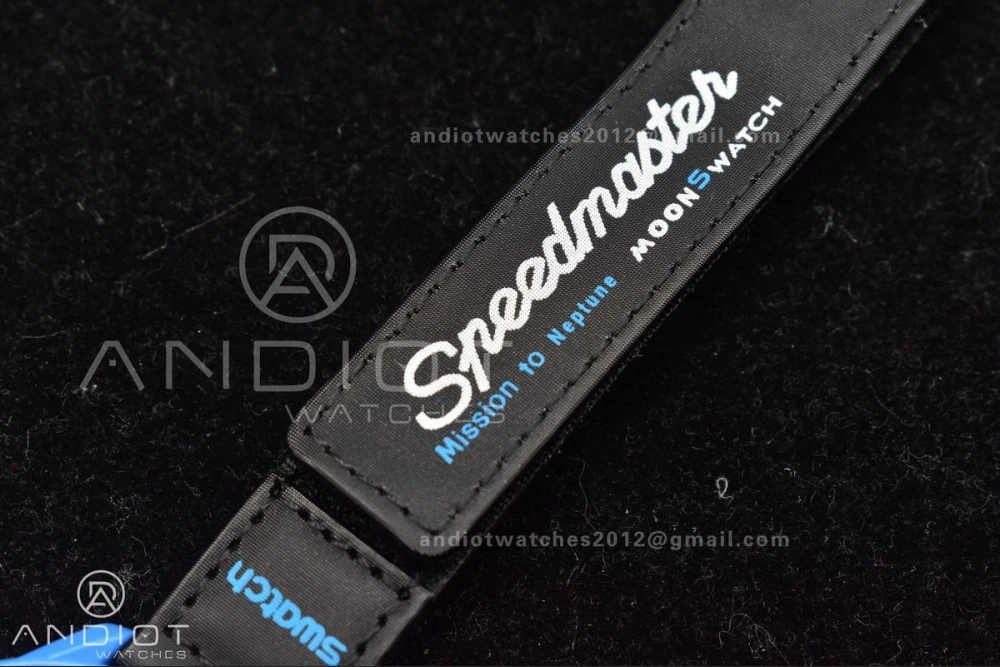 Reliable Swatch x Omega Bioceramic Moonwatch Mission to Neptune on Nylon Strap Quartz 1179