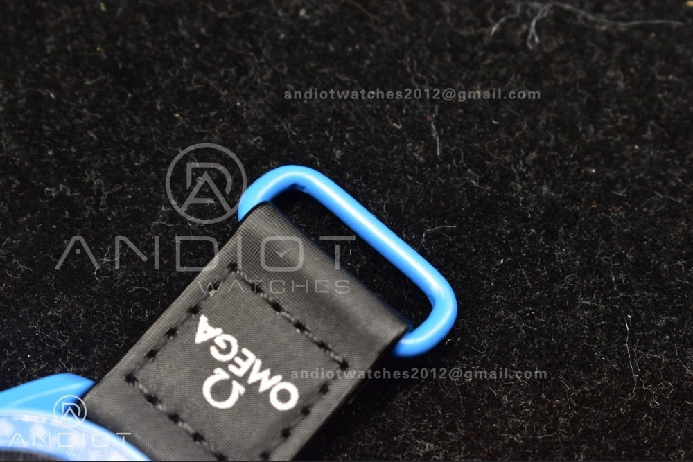 Reliable Swatch x Omega Bioceramic Moonwatch Mission to Neptune on Nylon Strap Quartz 1179