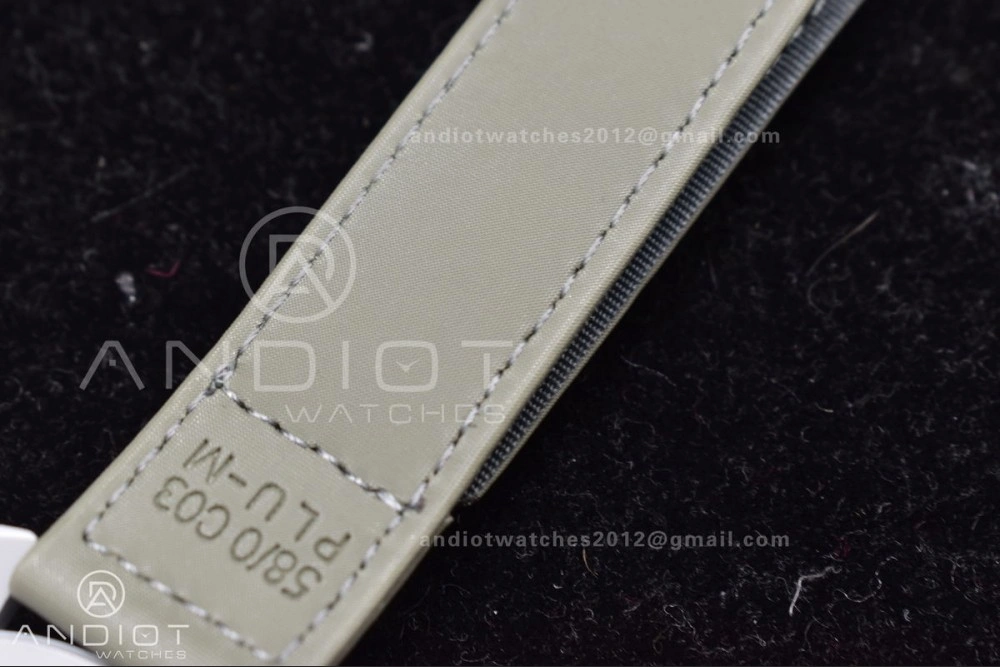 Casual Swatch x Omega Bioceramic Moonwatch Mission to Pluto on Nylon Strap Quartz 131