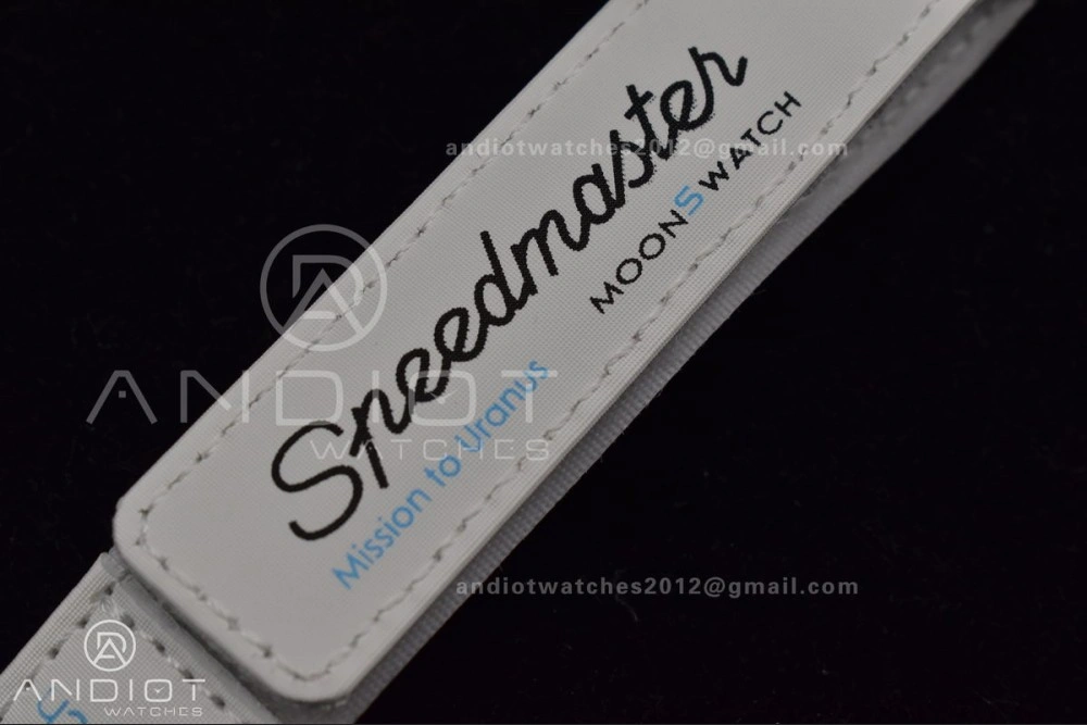 Comfortable Swatch x Omega Bioceramic Moonwatch Mission to Uranus on Nylon Strap Quartz 141