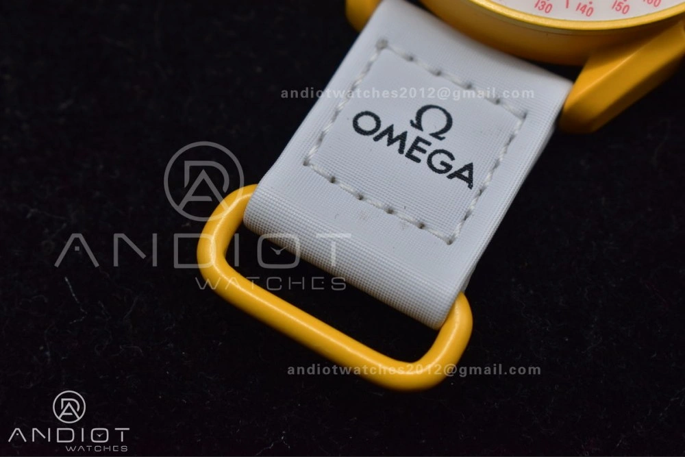 Swatch x Omega Bioceramic Moonwatch Mission to the Sun on Nylon Strap Quartz SoftTouch 1185