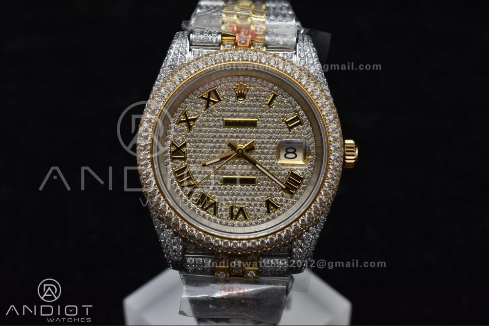SportInspired TWD 41mm Best Version Diamond DateJust Roman Dial 2 Tone Yellow Gold 1196