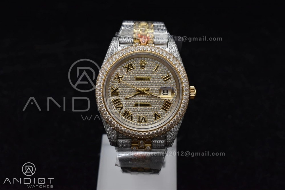 SportInspired TWD 41mm Best Version Diamond DateJust Roman Dial 2 Tone Yellow Gold 1196