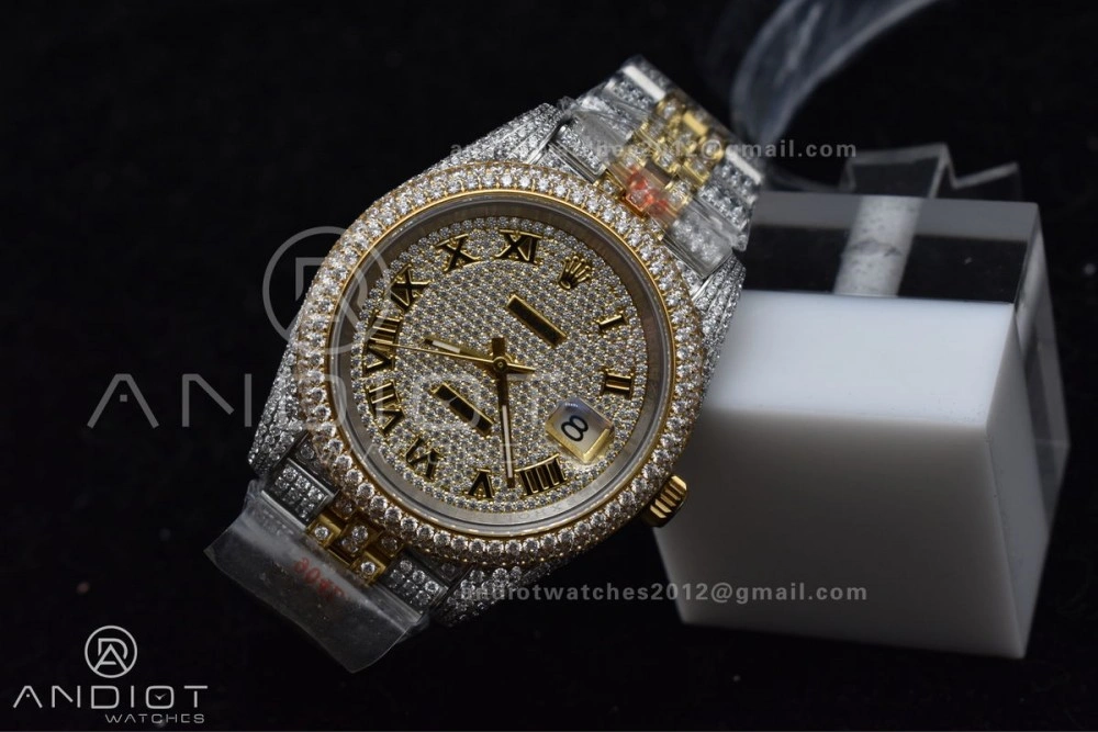 SportInspired TWD 41mm Best Version Diamond DateJust Roman Dial 2 Tone Yellow Gold 1196