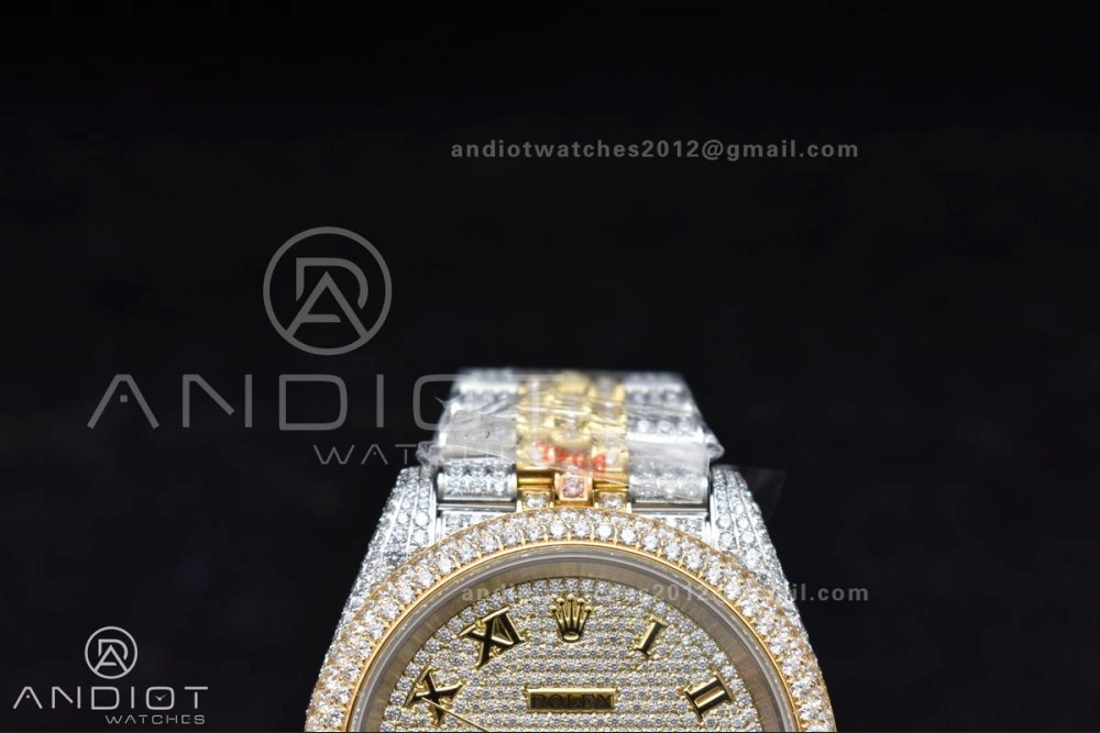 SportInspired TWD 41mm Best Version Diamond DateJust Roman Dial 2 Tone Yellow Gold 1196