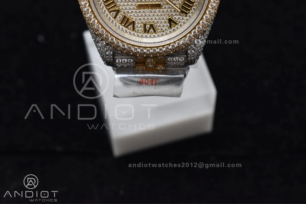 SportInspired TWD 41mm Best Version Diamond DateJust Roman Dial 2 Tone Yellow Gold 1196