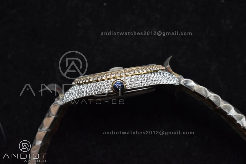 SportInspired TWD 41mm Best Version Diamond DateJust Roman Dial 2 Tone Yellow Gold 1196