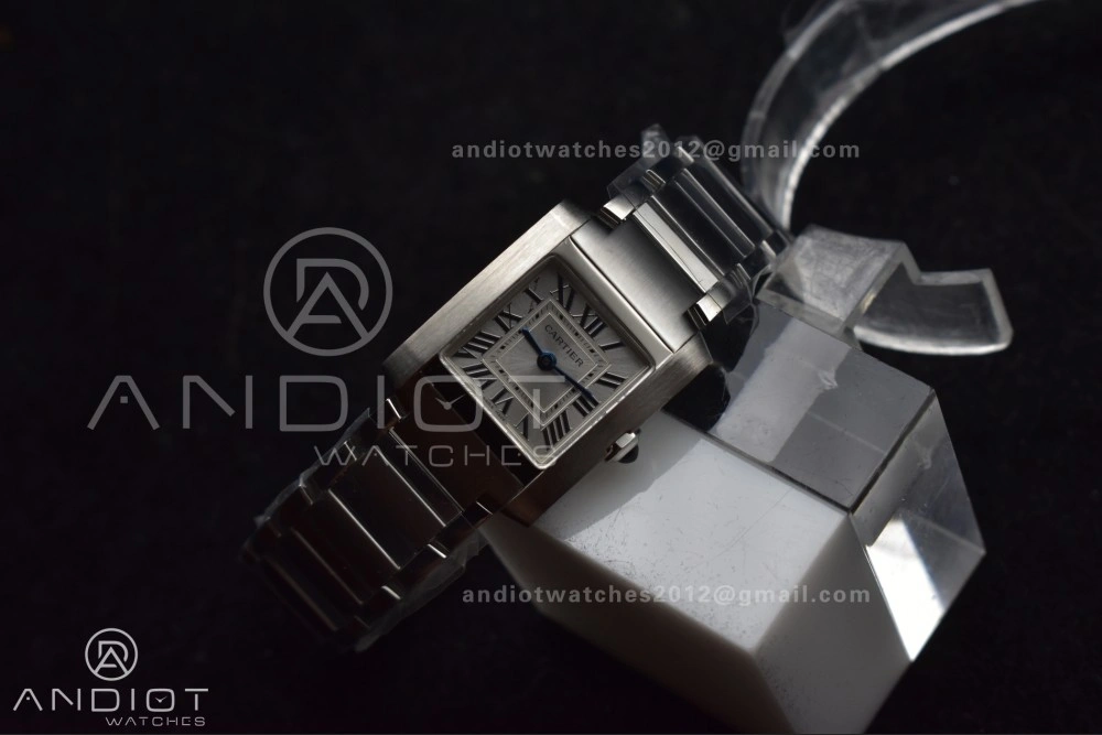 OdorResistant Tank Francaise Small SS KRF 1:1 Best Edition White Dial on SS Bracelet Ronda Quartz 248