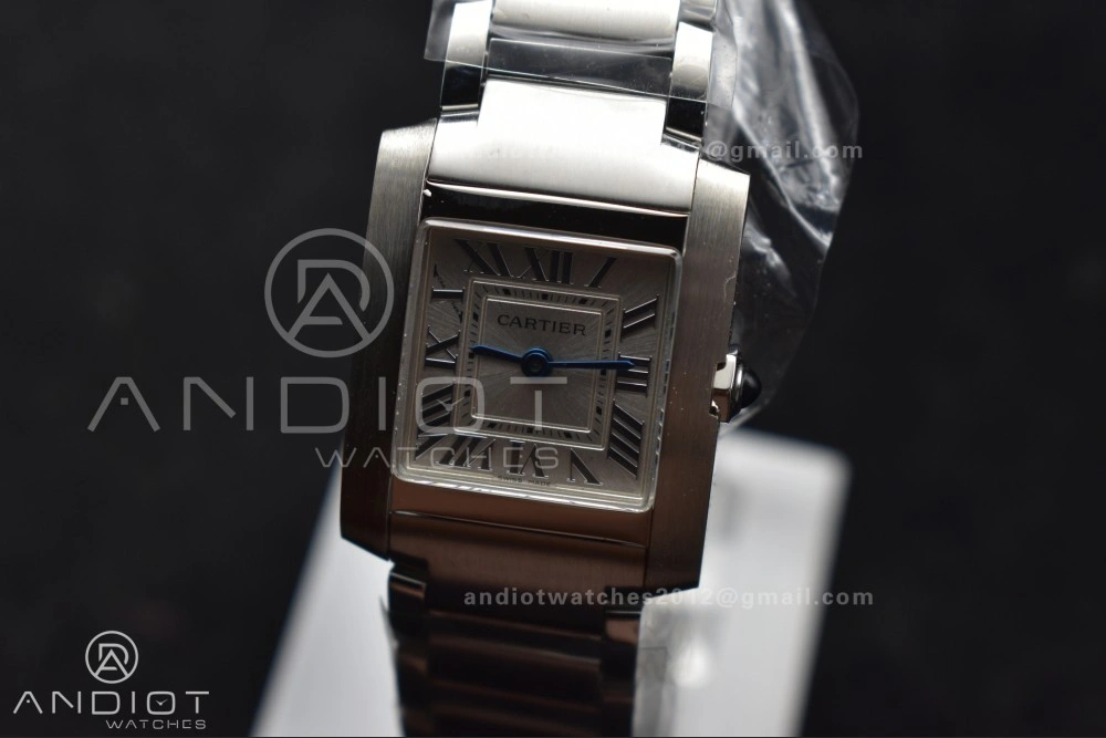 OdorResistant Tank Francaise Small SS KRF 1:1 Best Edition White Dial on SS Bracelet Ronda Quartz 248