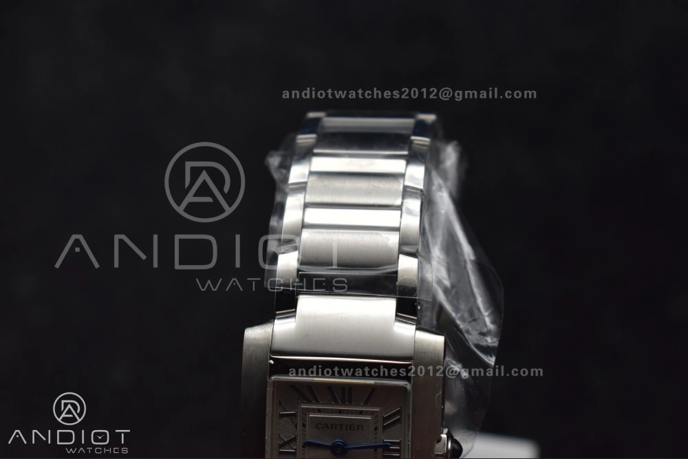 OdorResistant Tank Francaise Small SS KRF 1:1 Best Edition White Dial on SS Bracelet Ronda Quartz 248