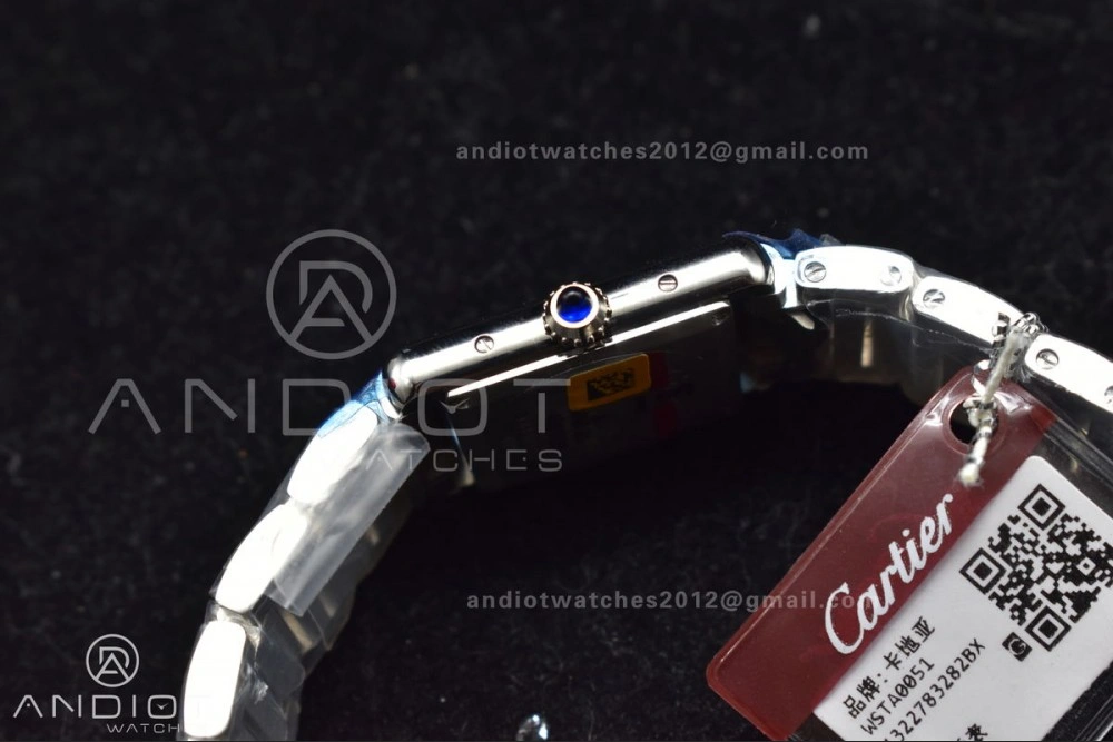 Tank Solo 20.3mm K11F SS White Dial With Diamond Bezel On SS Bracelet Ronda Quartz Soft 1190