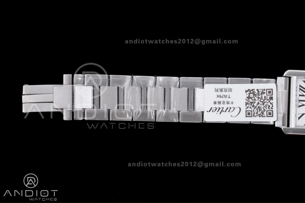 Casual Tank Solo 31x24.4mm AF SS White Dial on SS Bracelet Ronda Quartz 255
