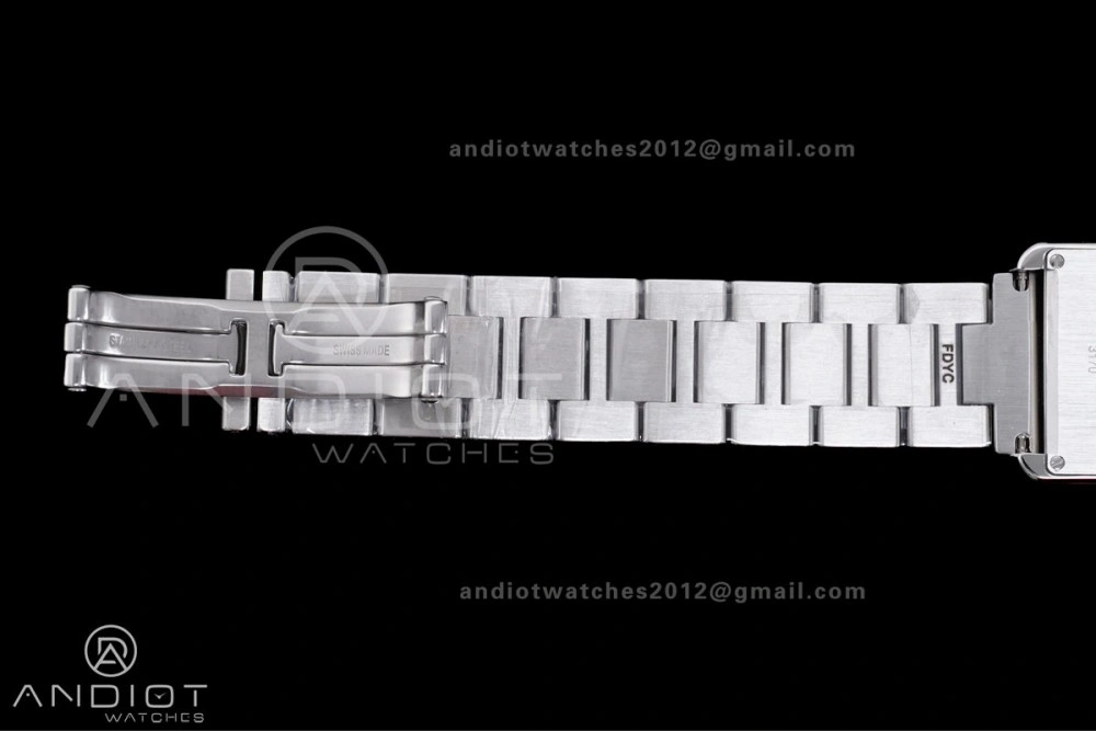 Casual Tank Solo 31x24.4mm AF SS White Dial on SS Bracelet Ronda Quartz 255