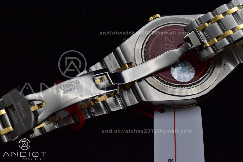 Reliable Tudor Royal V7F 1:1 Best Edition Black Dial On YG SS Strap A 1285