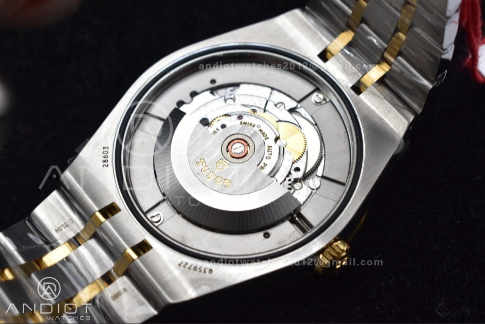 Reliable Tudor Royal V7F 1:1 Best Edition Black Dial On YG SS Strap A 1285