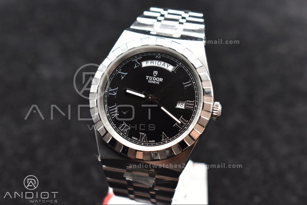 Tudor Royal V7F 1:1 Best Edition Black Dial on SS Strap A Upgraded 1283
