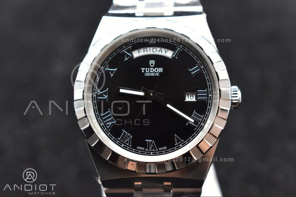 Tudor Royal V7F 1:1 Best Edition Black Dial on SS Strap A Upgraded 1283
