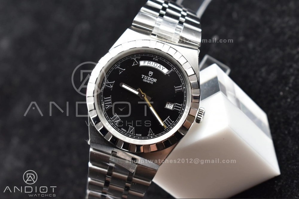 Tudor Royal V7F 1:1 Best Edition Black Dial on SS Strap A Upgraded 1283