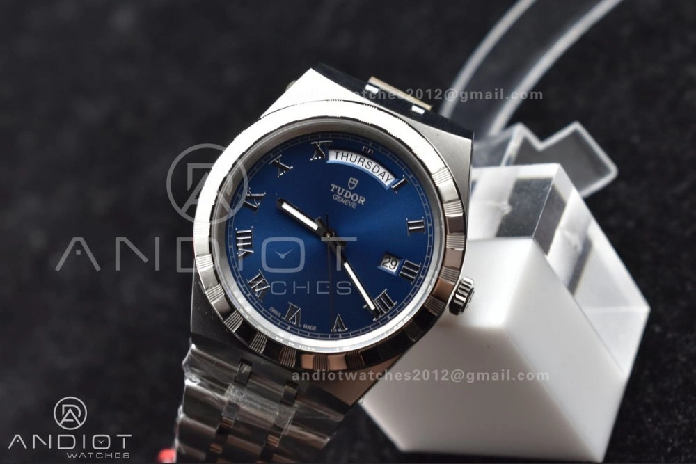 Breathable Tudor Royal V7F 1:1 Best Edition Blue Dial on SS Strap A 1195