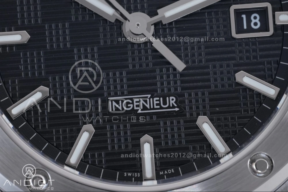 HighQuality V7 Factory IWC Ingenieur IW328901 Black V2 Dial On SS Automatic A 294