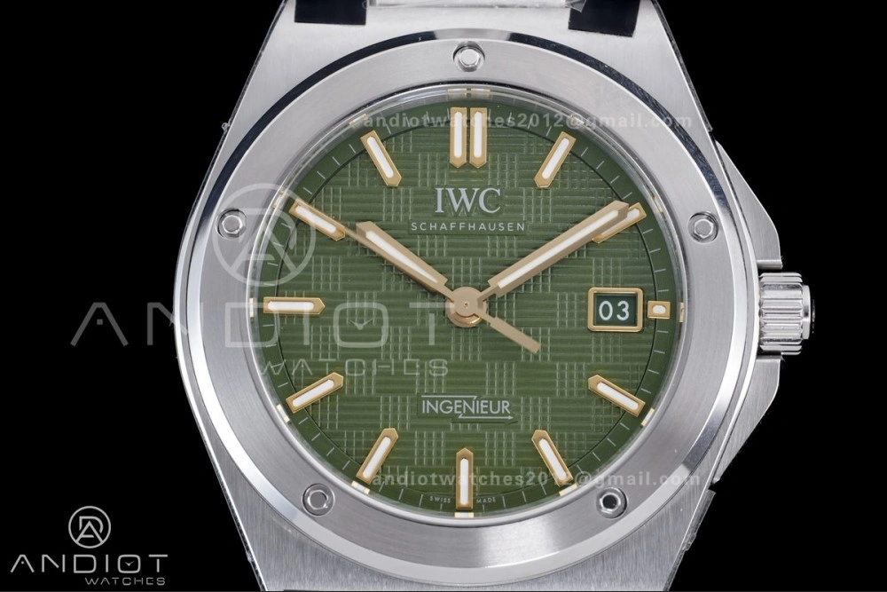 V7 Factory IWC Ingenieur IW328908 Green V2 Dial On SS Automatic SW DailyWear 313