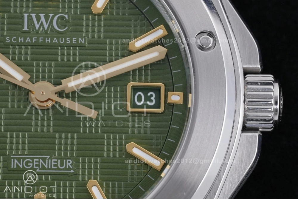 V7 Factory IWC Ingenieur IW328908 Green V2 Dial On SS Automatic SW DailyWear 313