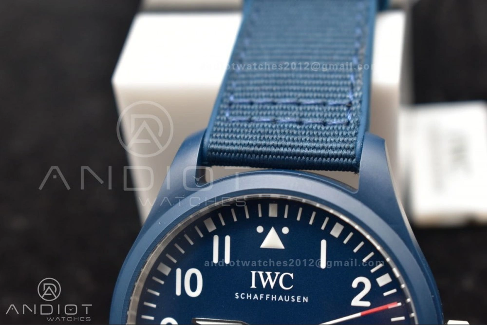 Watch of Pilot 'Laureus Sport for Good' Blue Ceramic M+F Best Edition on Blue Nylon Strap A SmartChoice 310
