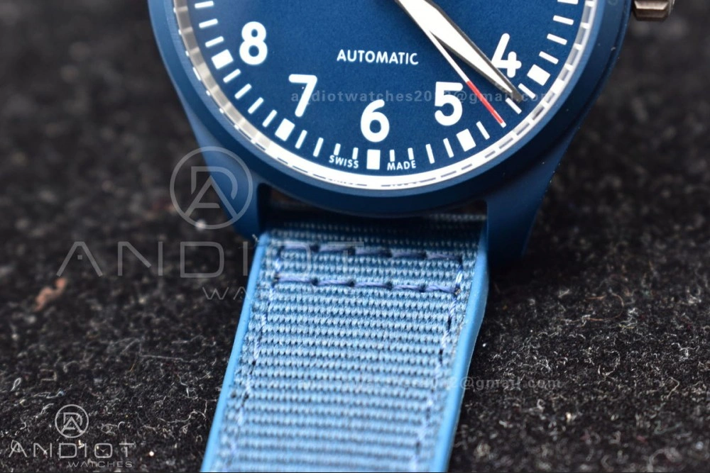 Watch of Pilot 'Laureus Sport for Good' Blue Ceramic M+F Best Edition on Blue Nylon Strap A SmartChoice 310