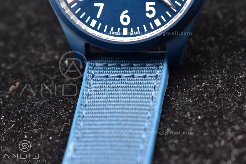 Watch of Pilot 'Laureus Sport for Good' Blue Ceramic M+F Best Edition on Blue Nylon Strap A SmartChoice 310