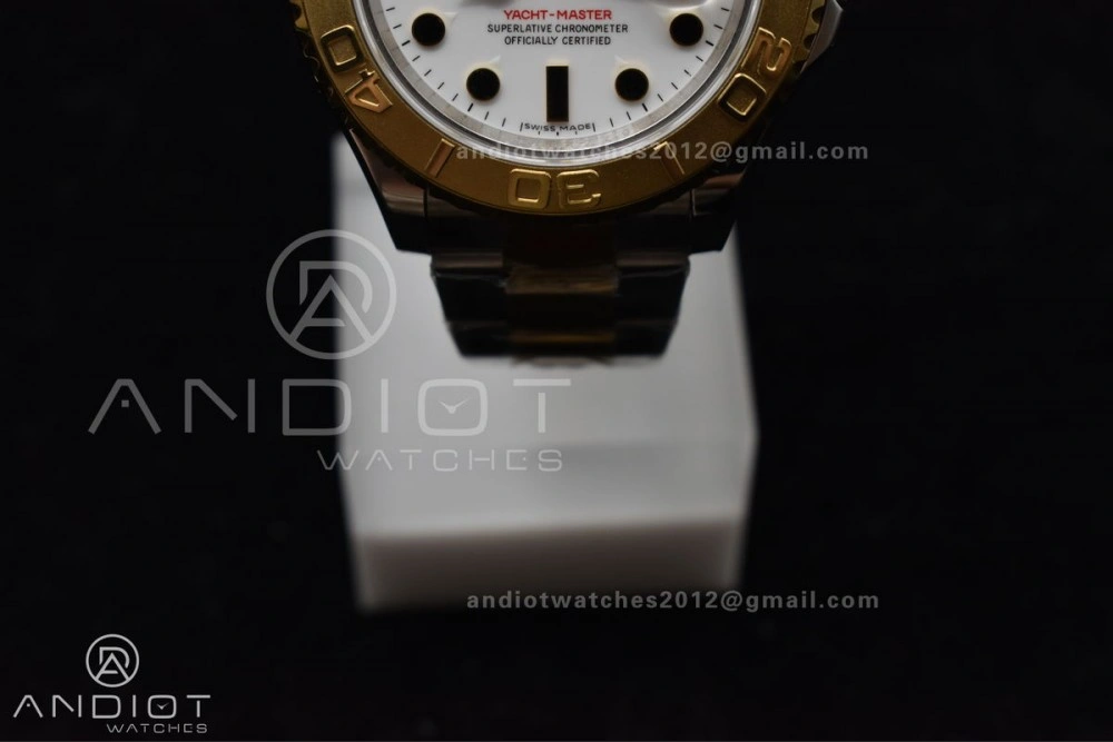 Sophisticated Yacht-Master 116623 YG Plated GMF Best Edition White Dial on SS YG Bracelet SA 1202