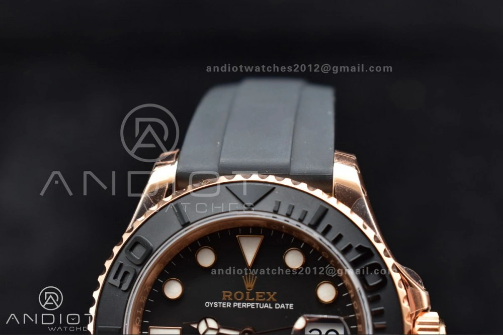 Cozy Yacht-Master 116655 VSF 1:1 Best Edition Black Ceramic Bezel on Oysterflex Rubber Strap VS 494