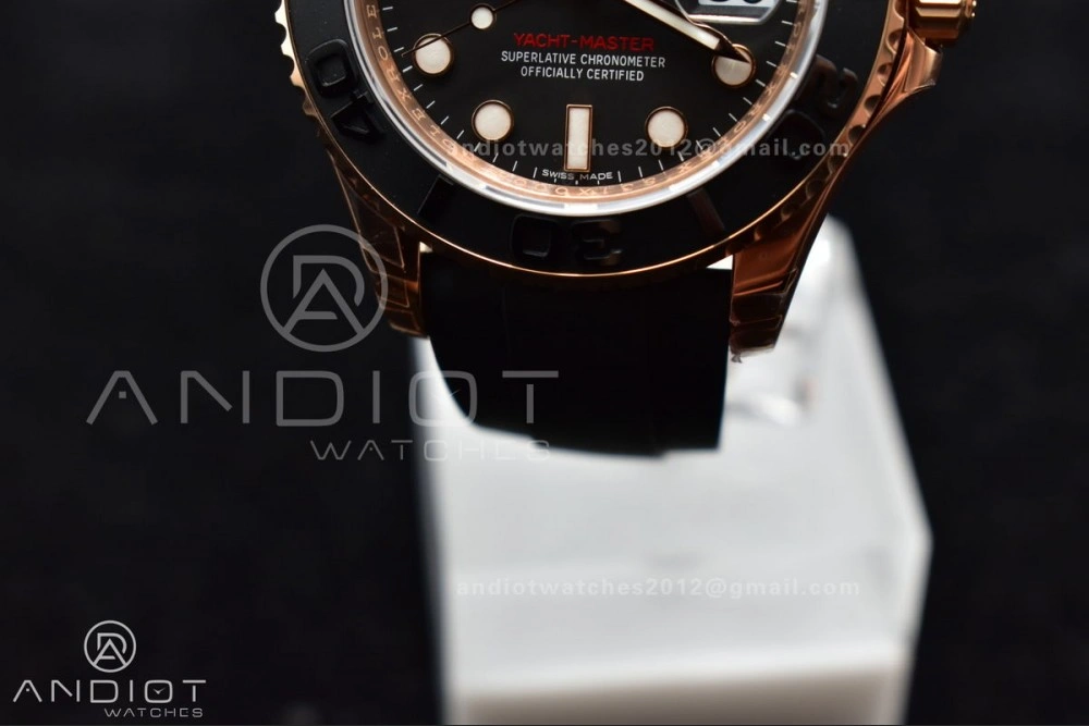 Cozy Yacht-Master 116655 VSF 1:1 Best Edition Black Ceramic Bezel on Oysterflex Rubber Strap VS 494