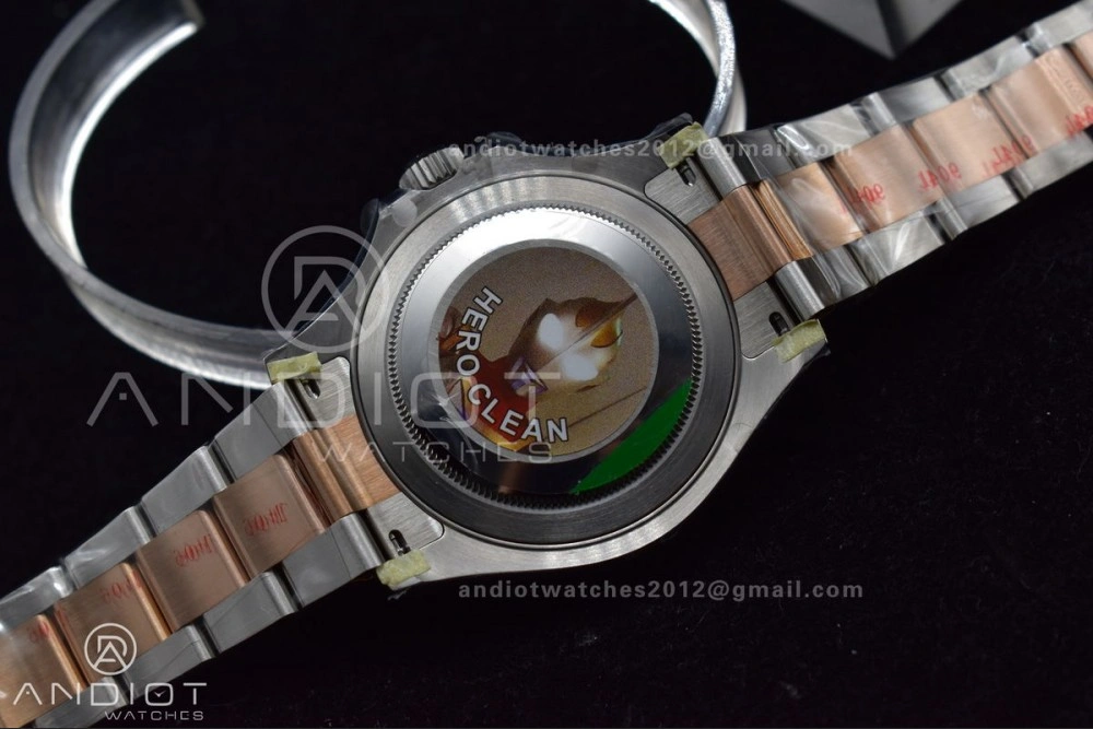 OnTrend Yacht-Master 126621 Clean 1:1 Best Edition Rose Gold Plated 904L Steel Brown Dial On SS Bracelet VR 488