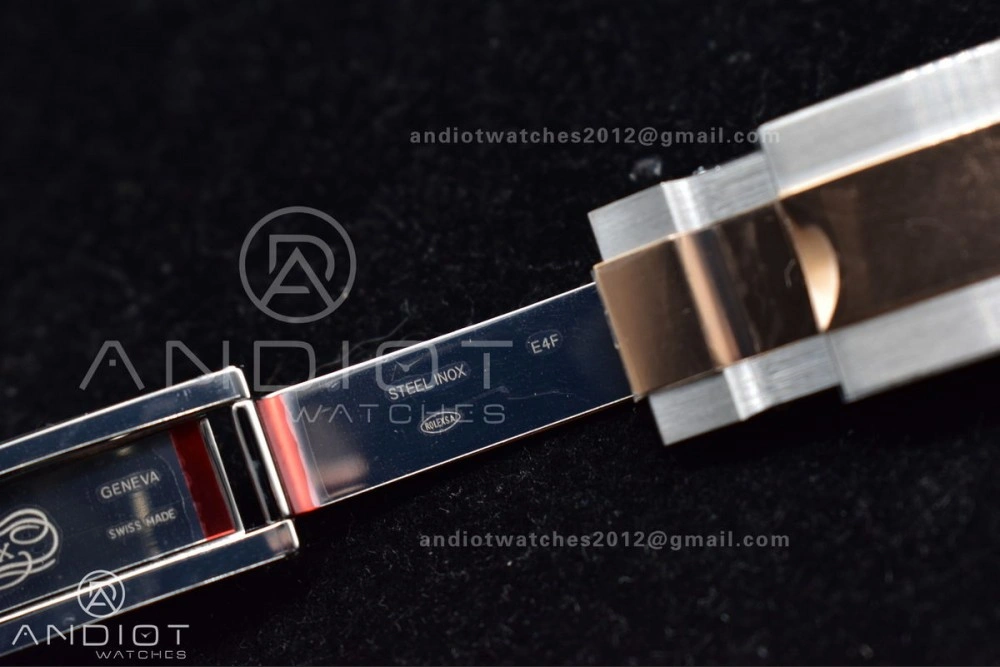 OnTrend Yacht-Master 126621 Clean 1:1 Best Edition Rose Gold Plated 904L Steel Brown Dial On SS Bracelet VR 488