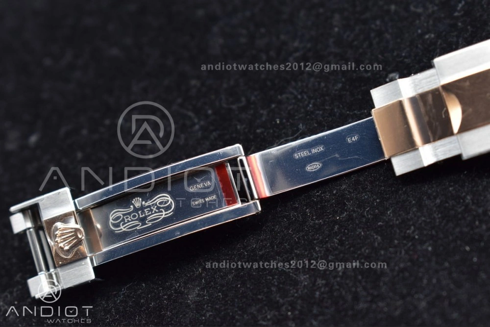 OnTrend Yacht-Master 126621 Clean 1:1 Best Edition Rose Gold Plated 904L Steel Brown Dial On SS Bracelet VR 488