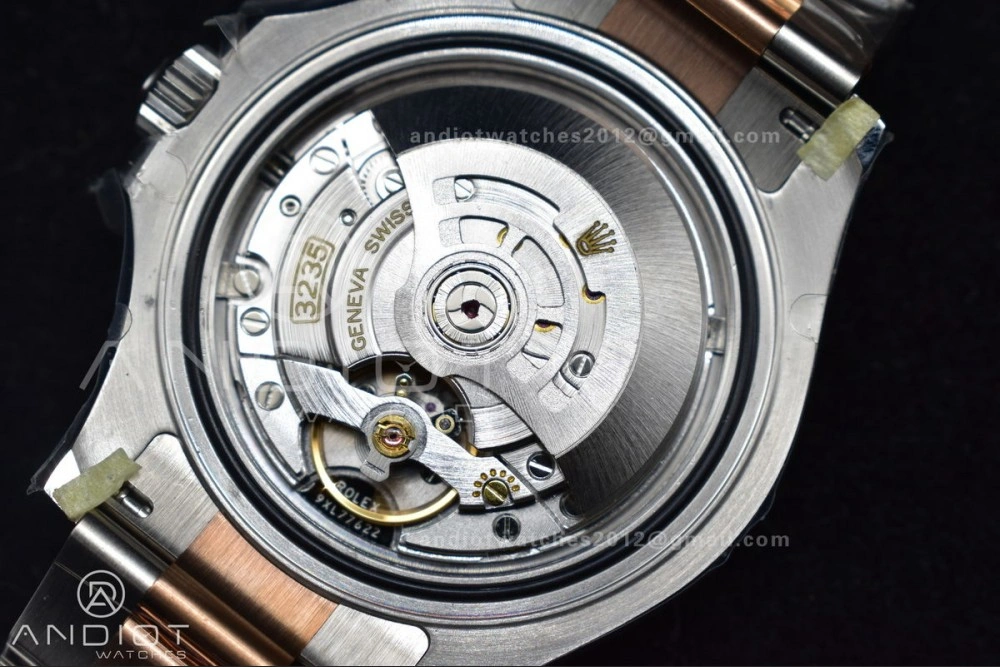 OnTrend Yacht-Master 126621 Clean 1:1 Best Edition Rose Gold Plated 904L Steel Brown Dial On SS Bracelet VR 488