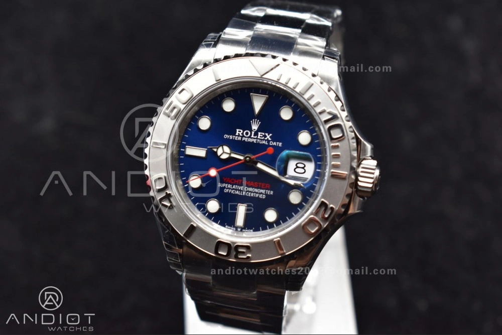 Yacht-Master 126622 904L Steel VSF 1:1 Best Edition Blue Dial on SS Bracelet VS TravelReady 1210