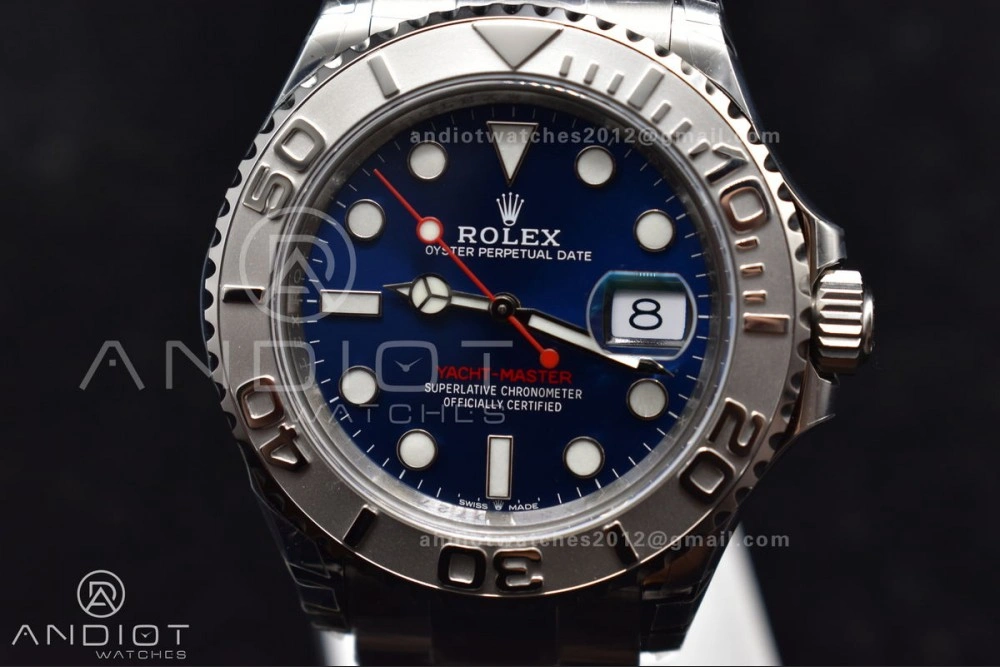 Yacht-Master 126622 904L Steel VSF 1:1 Best Edition Blue Dial on SS Bracelet VS TravelReady 1210