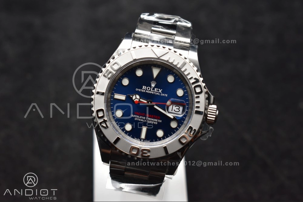Trendy Yacht-Master 126622 Clean 1:1 Best Edition 904L Steel Blue Dial on SS Bracelet VR 1204