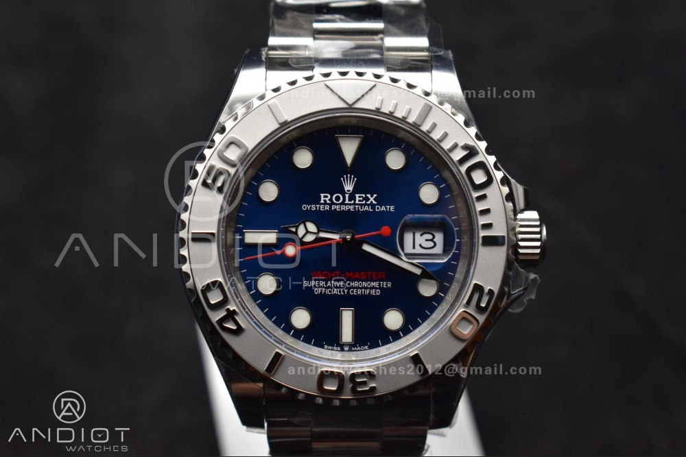 Trendy Yacht-Master 126622 Clean 1:1 Best Edition 904L Steel Blue Dial on SS Bracelet VR 1204