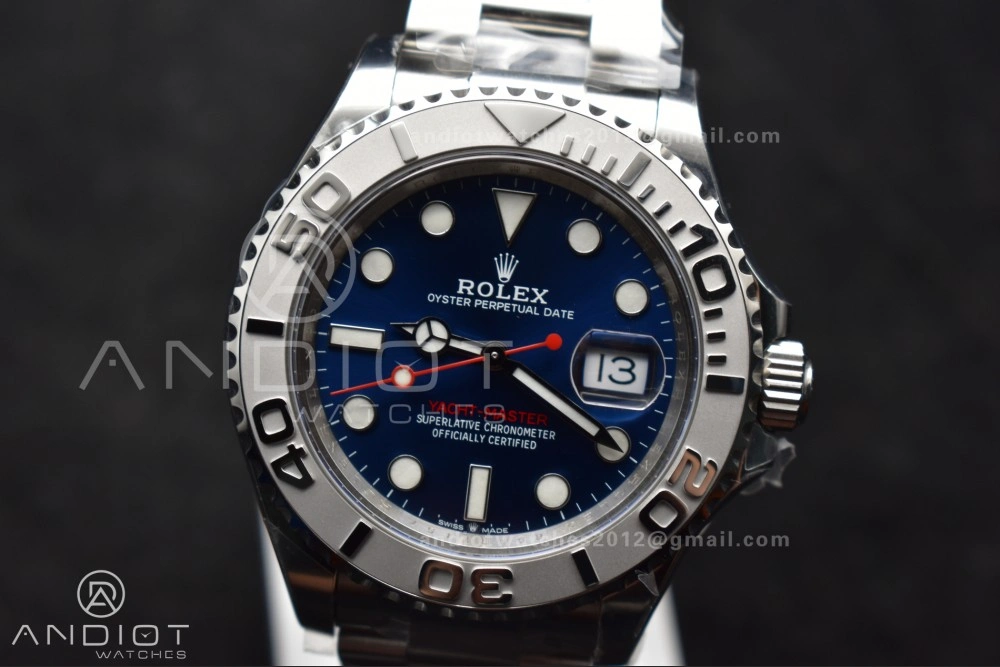 Trendy Yacht-Master 126622 Clean 1:1 Best Edition 904L Steel Blue Dial on SS Bracelet VR 1204