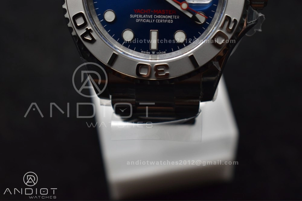 Trendy Yacht-Master 126622 Clean 1:1 Best Edition 904L Steel Blue Dial on SS Bracelet VR 1204