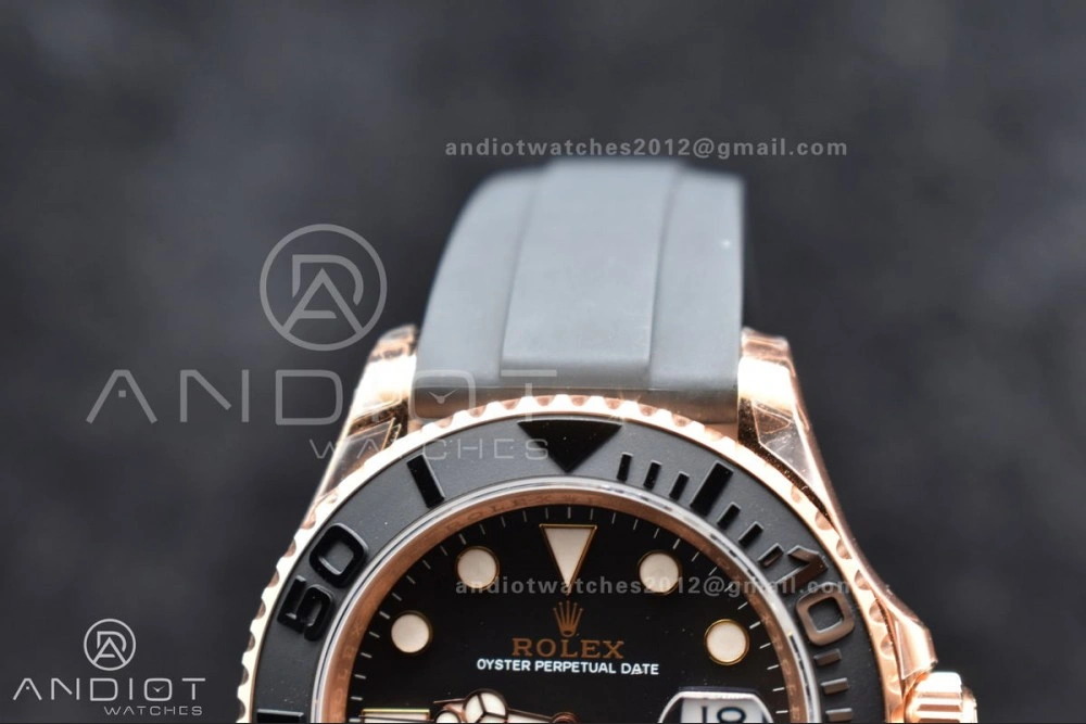 Functional Yacht-Master 126655 VSF 1:1 Best Edition Black Ceramic Bezel on Oysterflex Rubber Strap VS 1220
