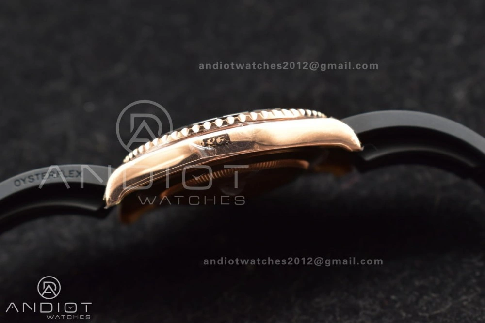 Functional Yacht-Master 126655 VSF 1:1 Best Edition Black Ceramic Bezel on Oysterflex Rubber Strap VS 1220