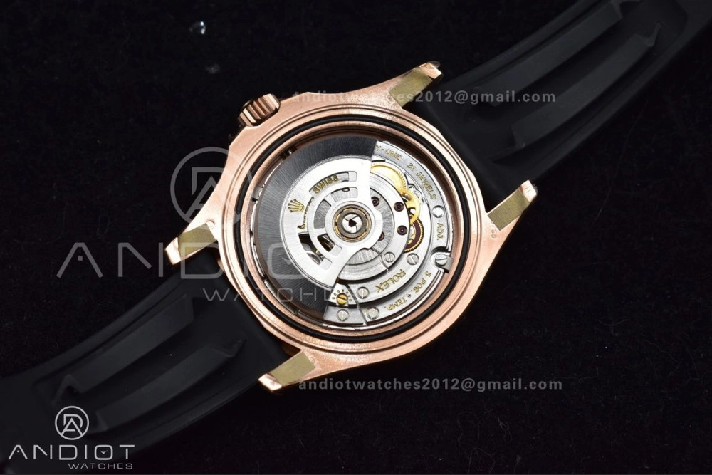 Functional Yacht-Master 126655 VSF 1:1 Best Edition Black Ceramic Bezel on Oysterflex Rubber Strap VS 1220