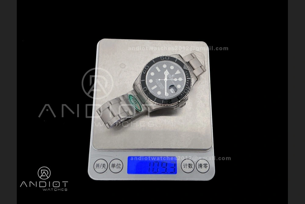 Yacht-Master 226627 Titanium Clean 1:1 Best Edition Black Dial On Titanium Bracelet SH Breathable 1206