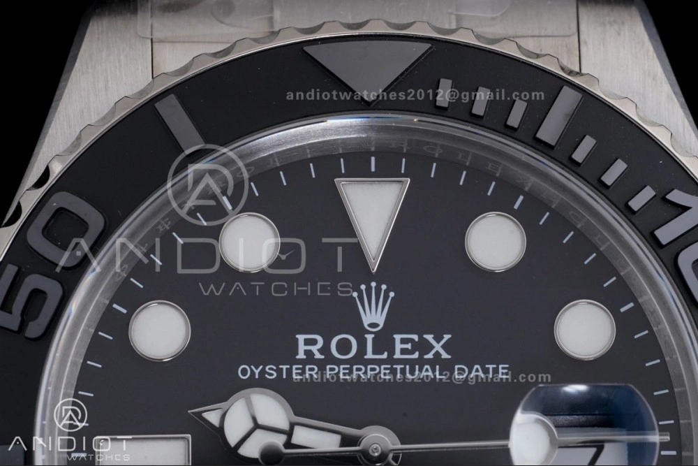 Yacht-Master 226627 Titanium Clean 1:1 Best Edition Black Dial On Titanium Bracelet SH Breathable 1206